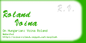 roland voina business card